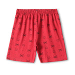 Red Dear Shorts Set