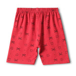 Red Dear Shorts Set