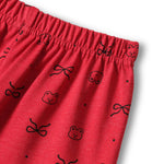 Red Dear Shorts Set