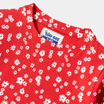 Red Flower Shorts Set