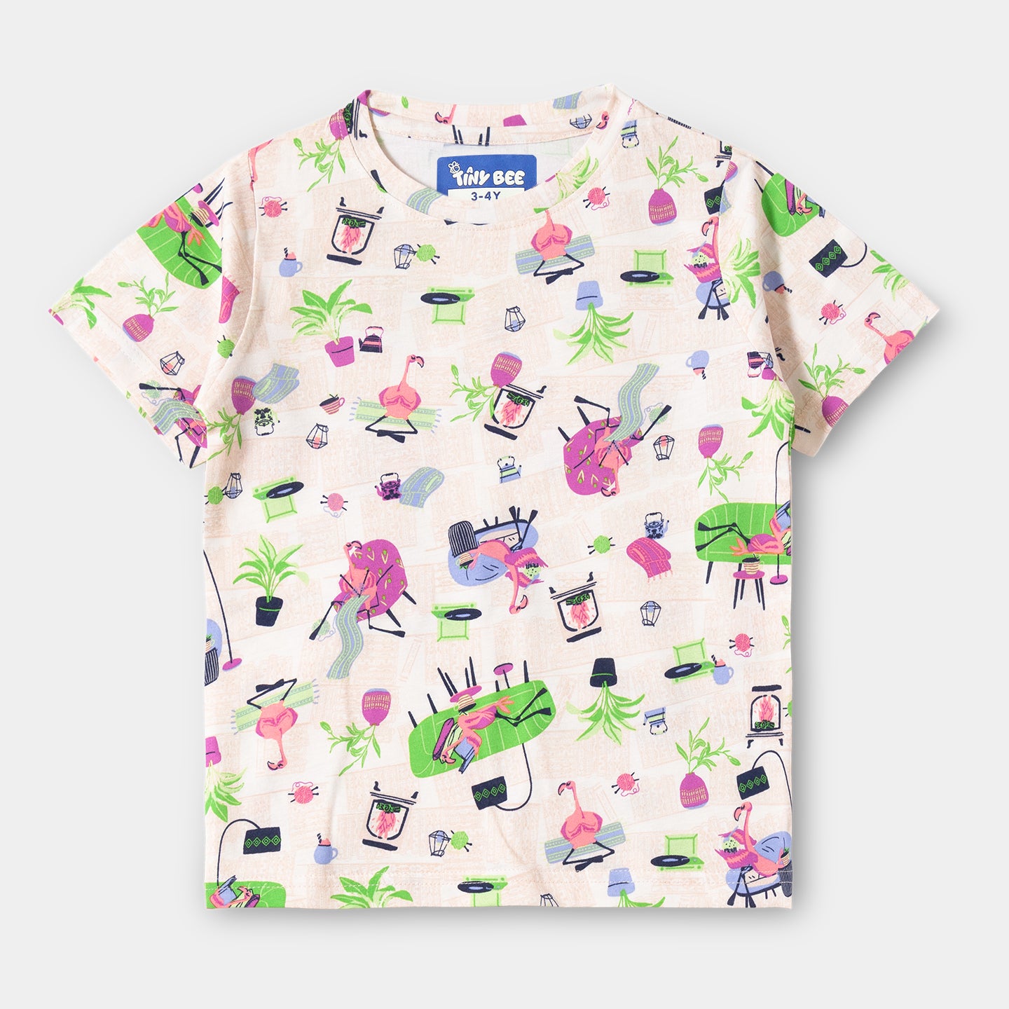 Flamingo Shorts Set