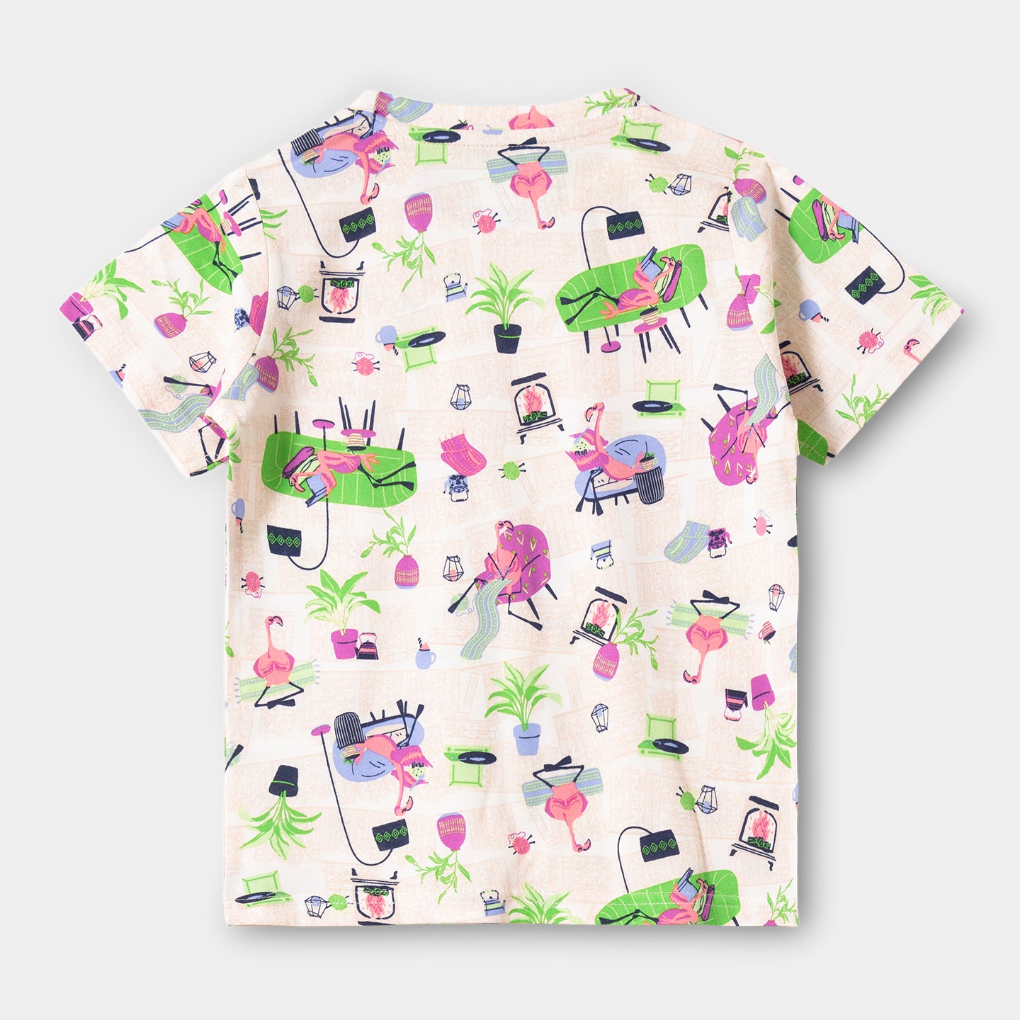 Flamingo Shorts Set