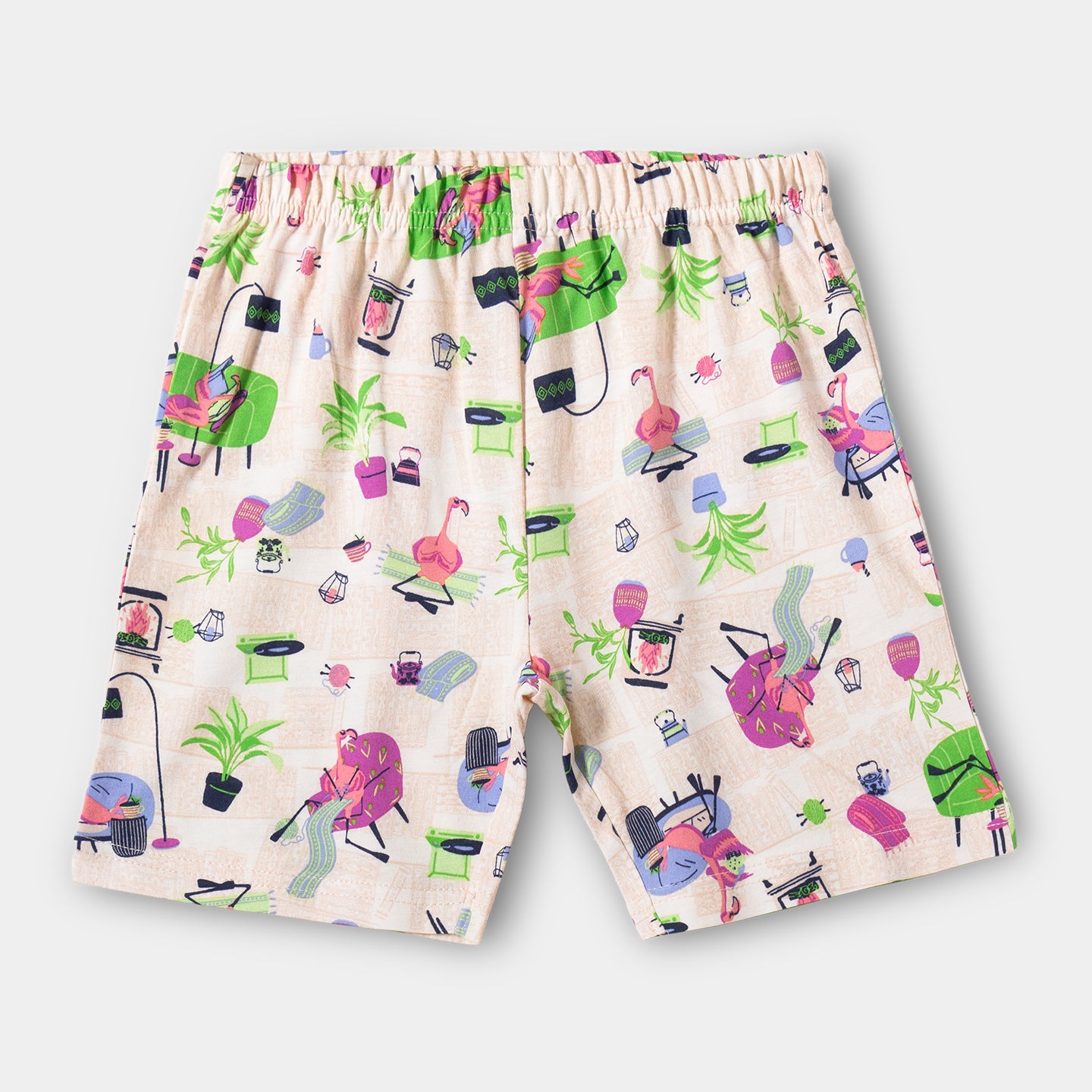 Flamingo Shorts Set