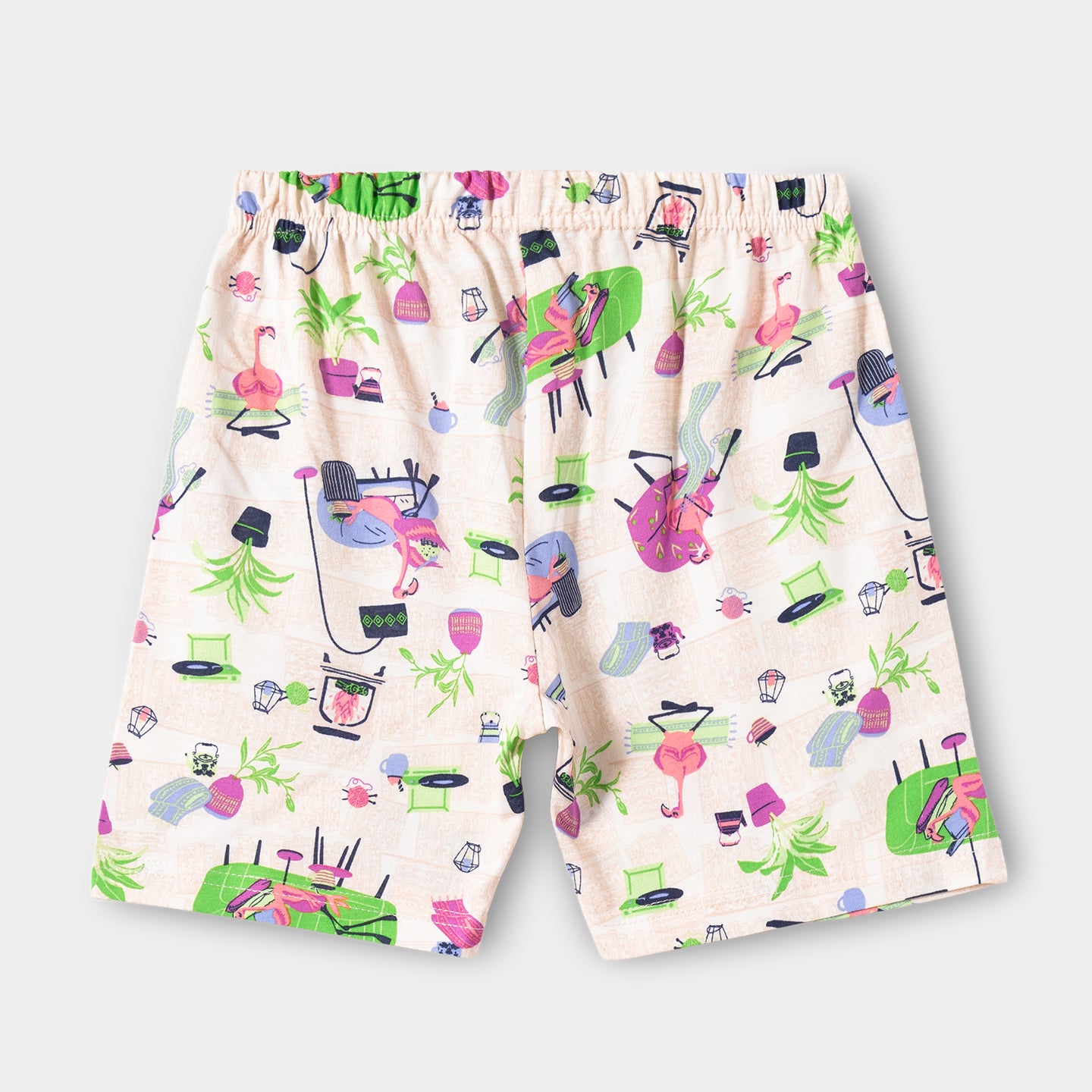 Flamingo Shorts Set