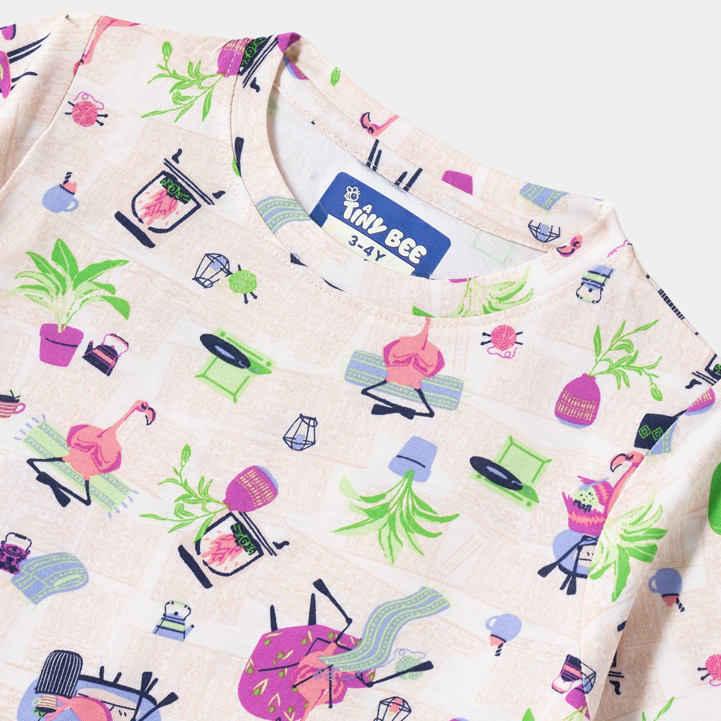 Flamingo Shorts Set