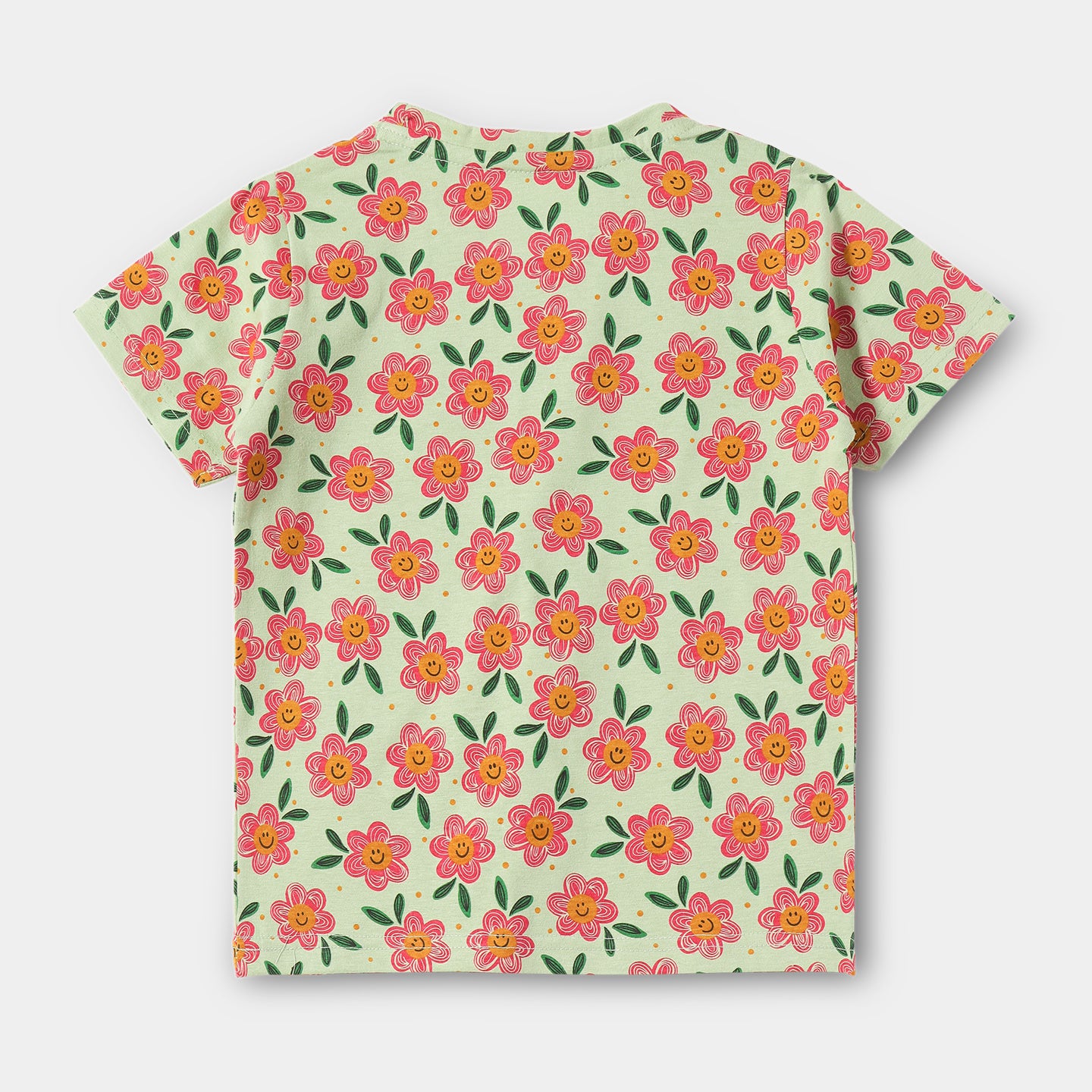 Smiley Flower Shorts Set