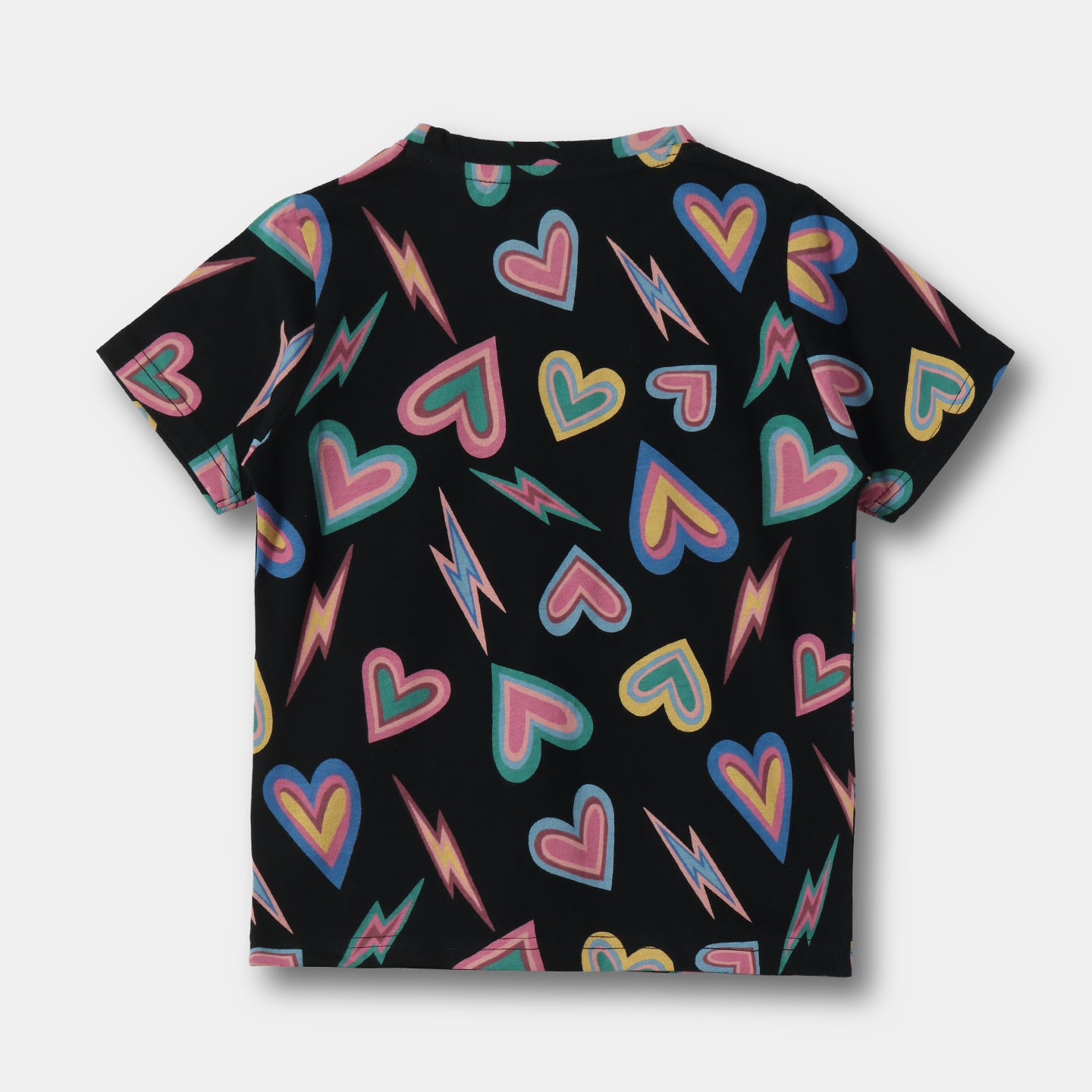 Black Heart Shorts Set
