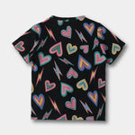Black Heart Shorts Set