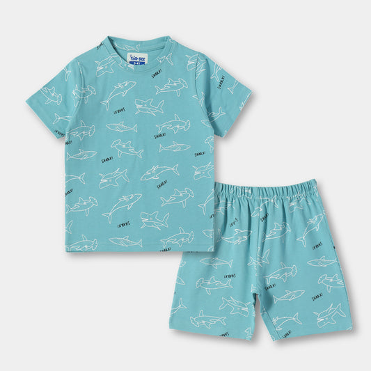 Shark Tales Shorts Set