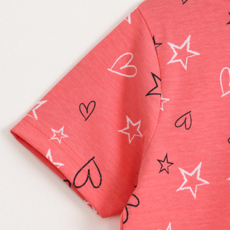 Coral Flutter Shorts Set (Unisex) cotton kids shorts set - image 6
