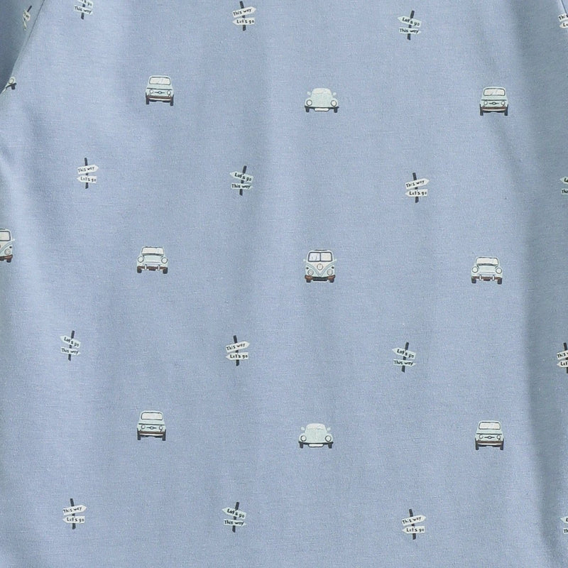 Playtime Cars Shorts Set side view — unisex kids 1-7y | A Tiny Bee