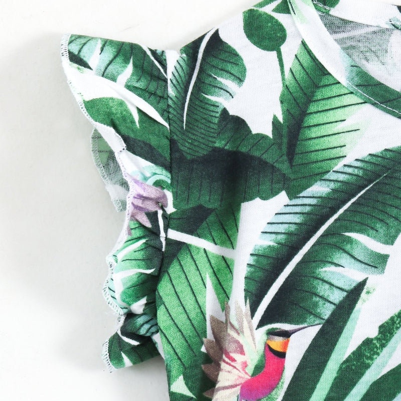 Tropical Toucan Girls Dress - A Tiny Bee