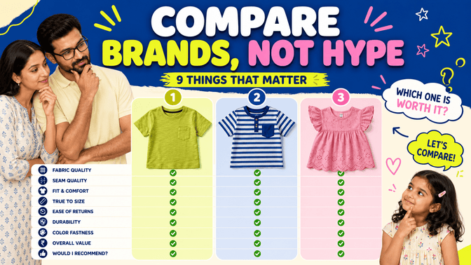 How to Compare Kids Clothing Brands in India: 9 Checks - A Tiny Bee