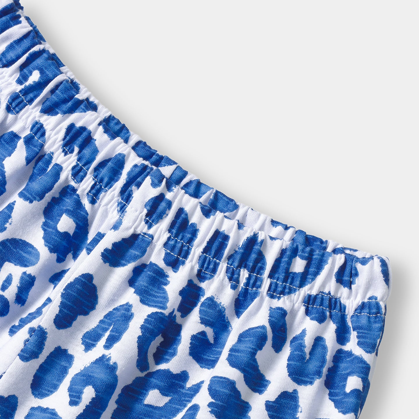 Blue Spots Shorts Set