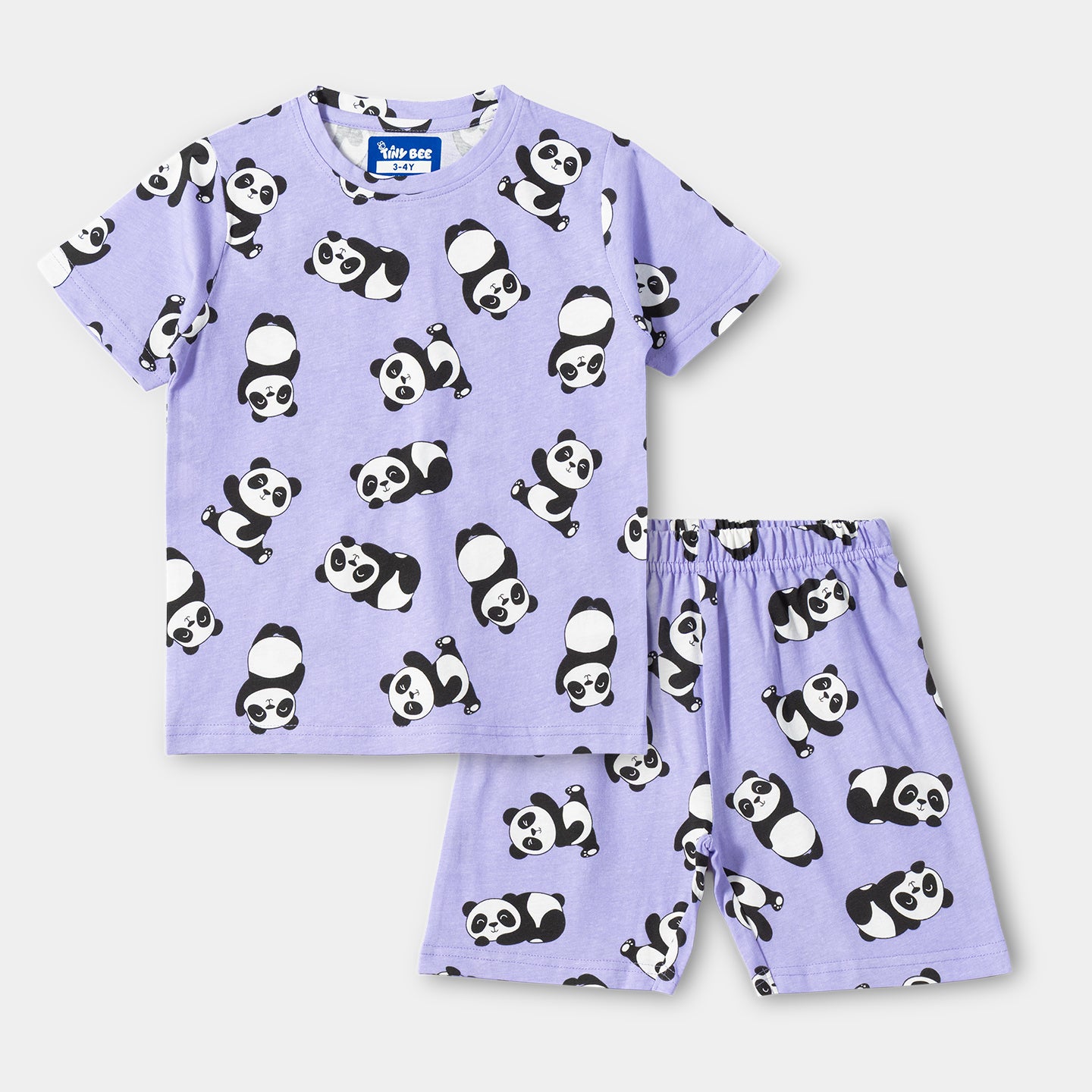 Panda Shorts Set