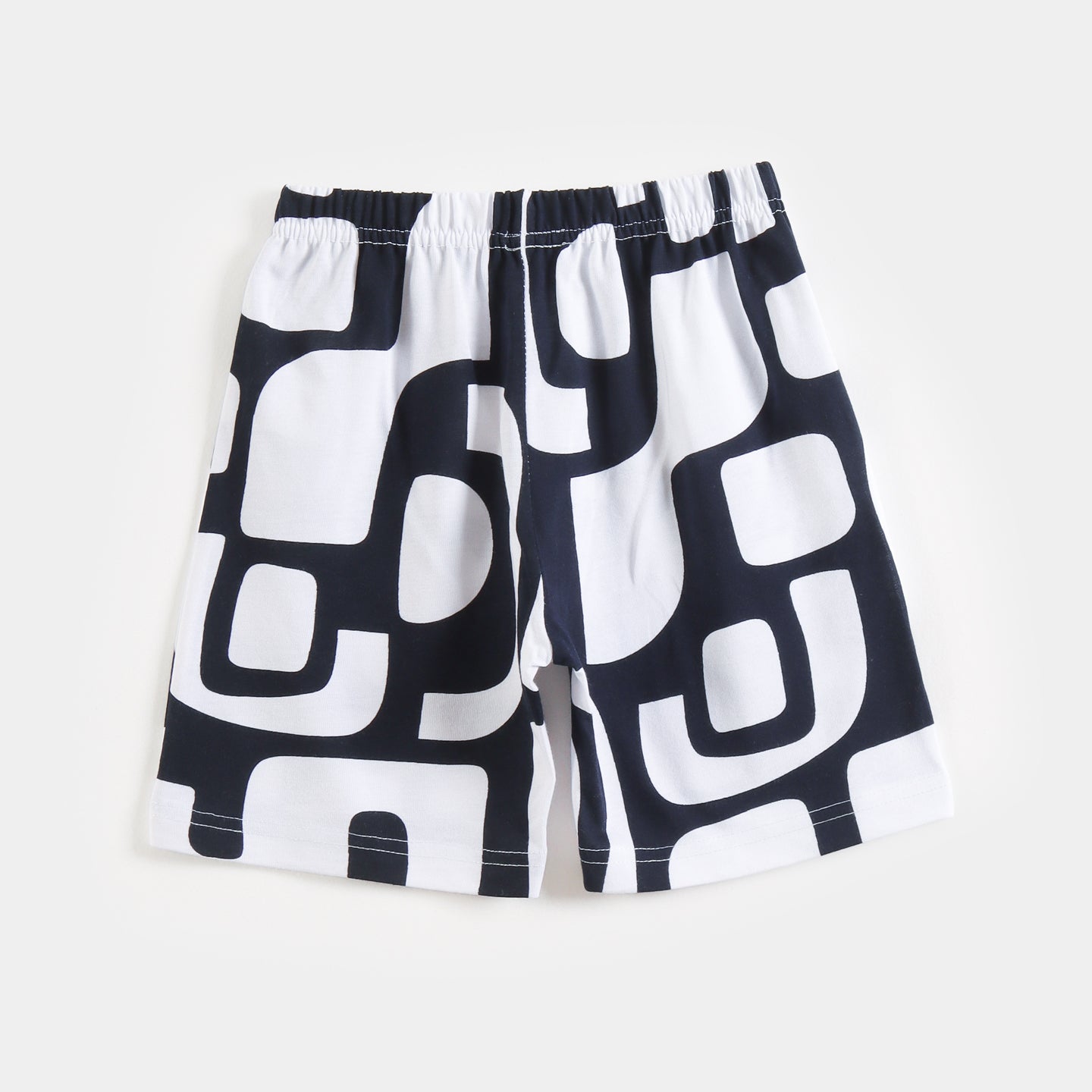 Black & White Abstract Shorts Set (Unisex)