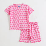 Pink Hearts Shorts Set (Unisex)