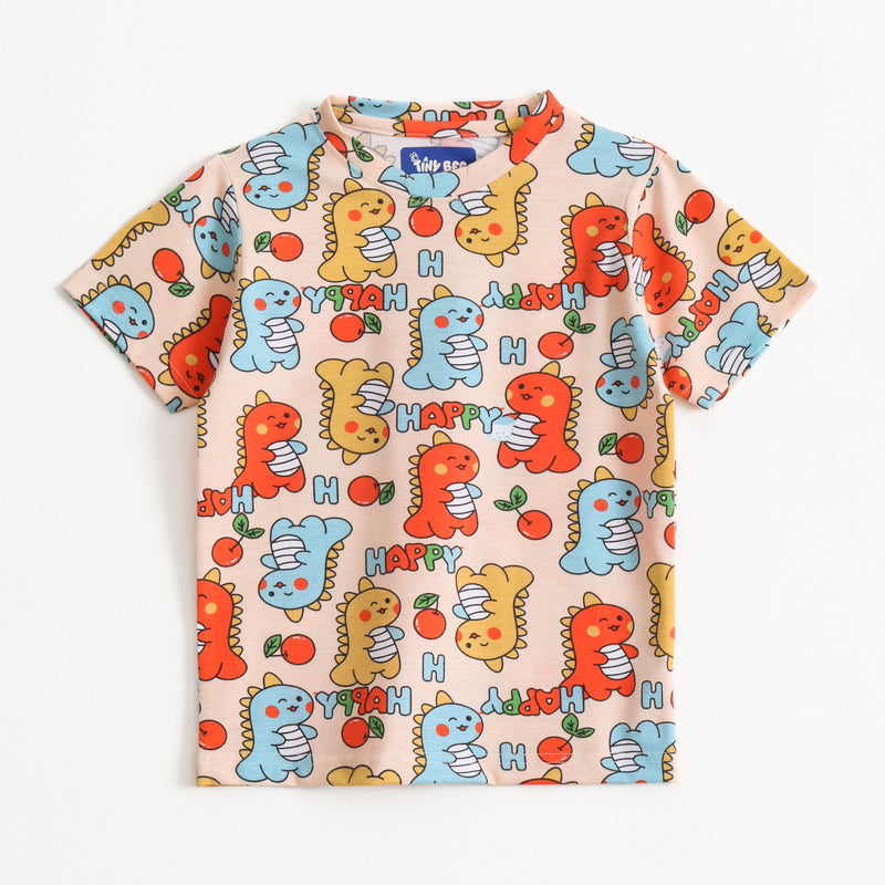 Doodle Dino Shorts Set (Unisex) cotton kids shorts set - image 3