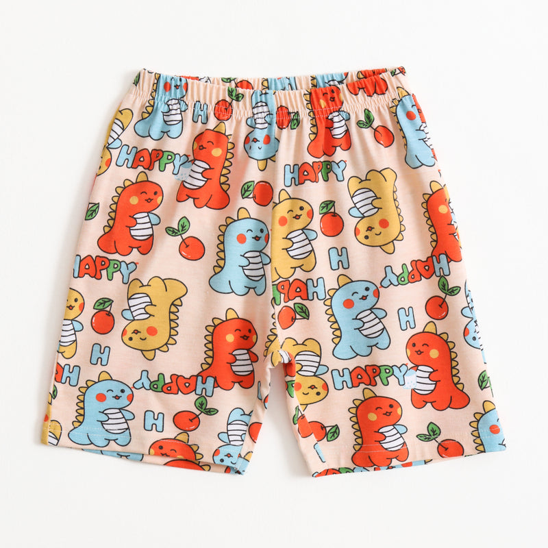 Doodle Dino Shorts Set (Unisex) cotton kids shorts set - image 4