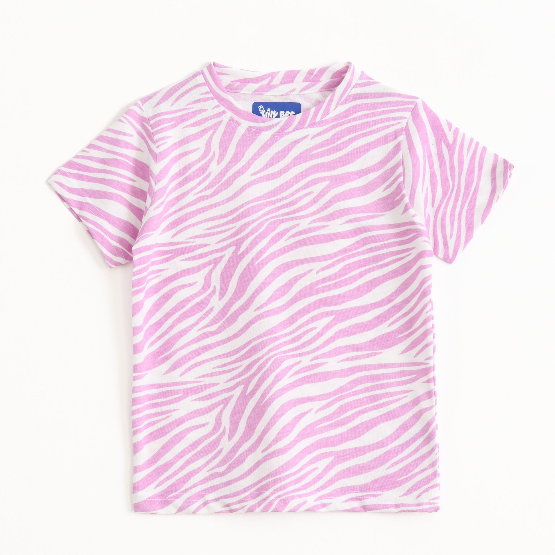Pink Zebra Shorts Set (Unisex) cotton kids shorts set - image 3