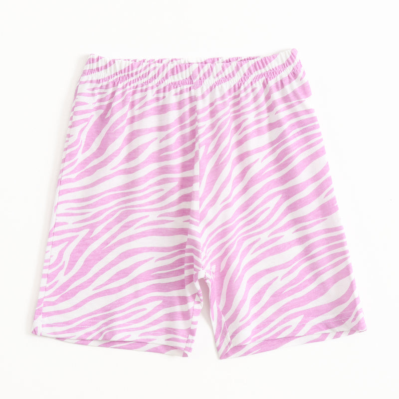 Pink Zebra Shorts Set (Unisex) cotton kids shorts set - image 4