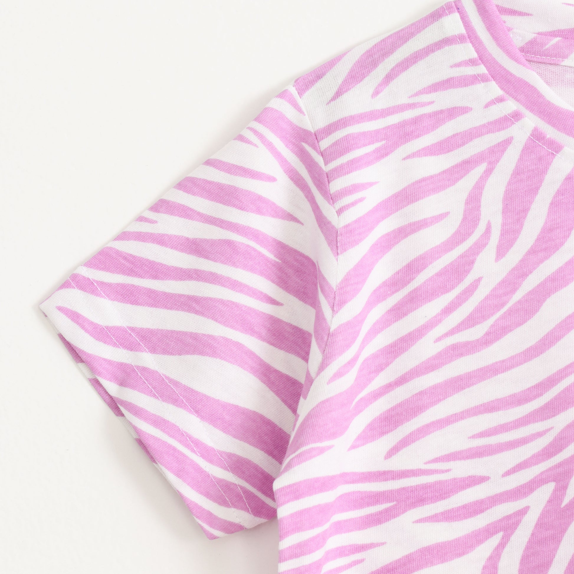 Pink Zebra Shorts Set (Unisex) cotton kids shorts set - image 6