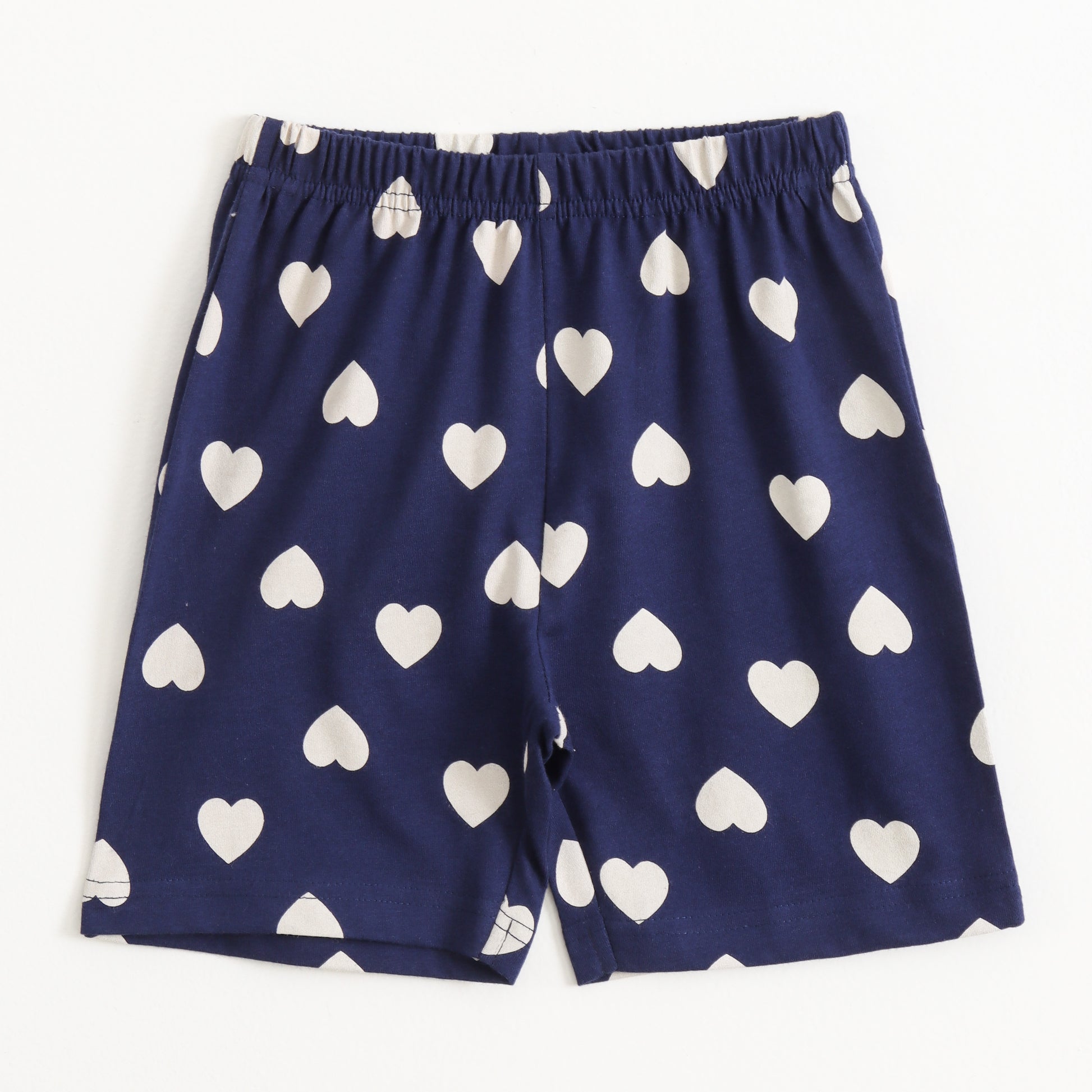 Navy Heart Pop Shorts Set (Unisex) cotton kids shorts set - image 4