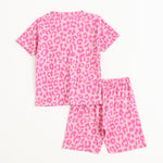 Pink Leopard Shorts Set (Unisex) cotton kids shorts set - image 2