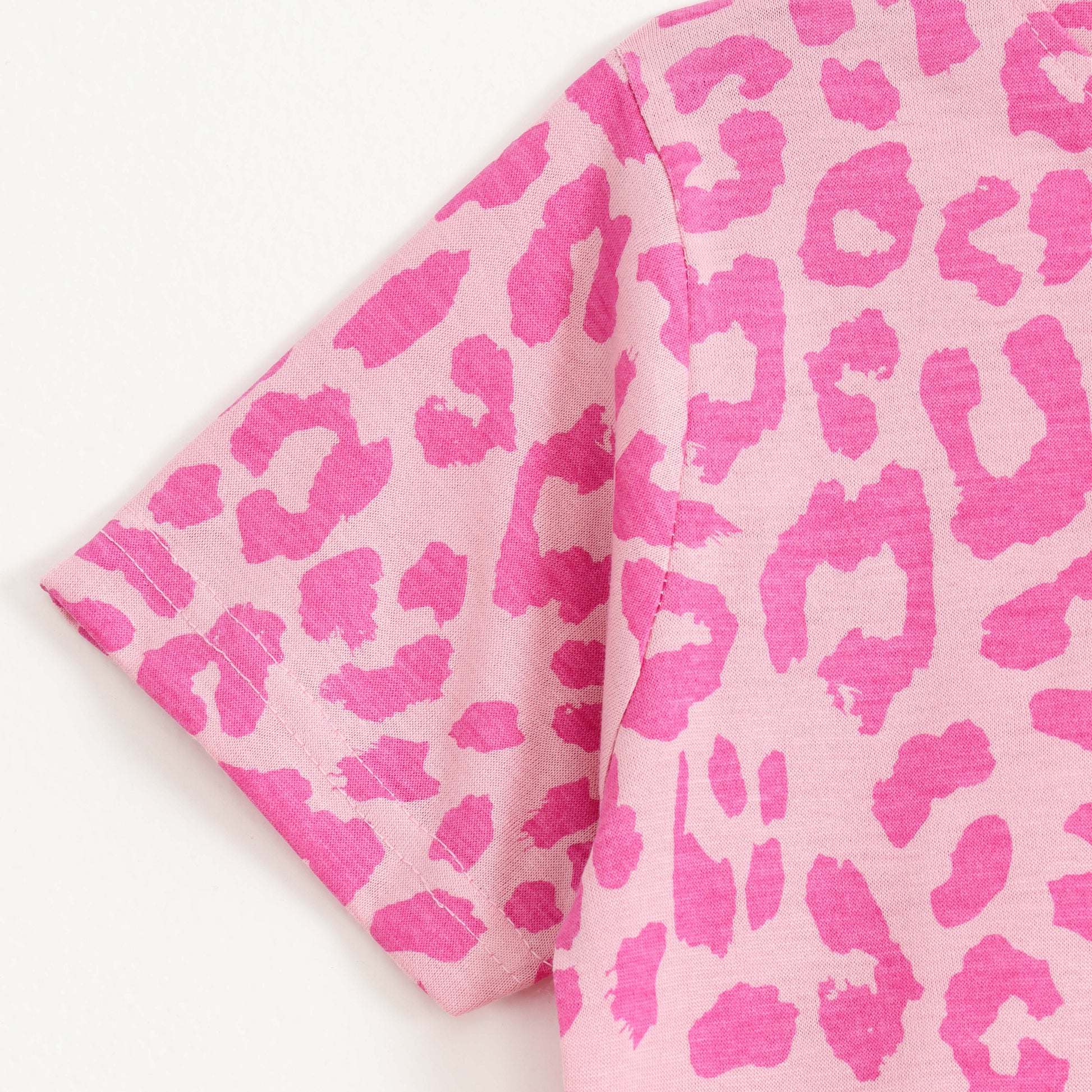 Pink Leopard Shorts Set (Unisex) cotton kids shorts set - image 6