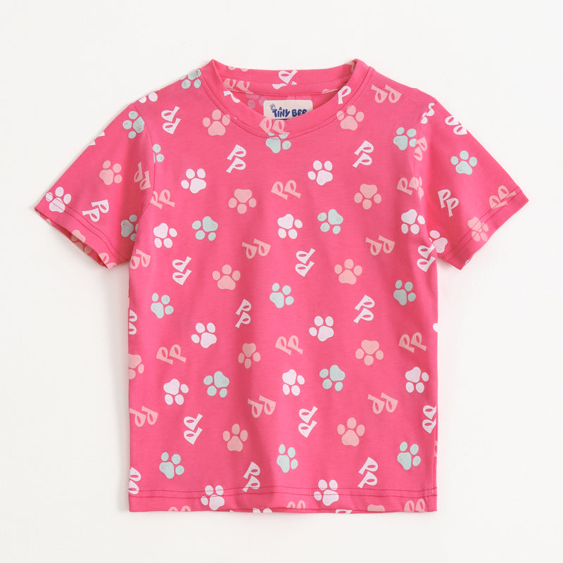 Berry Bow Shorts Set (Unisex) cotton kids shorts set - image 3