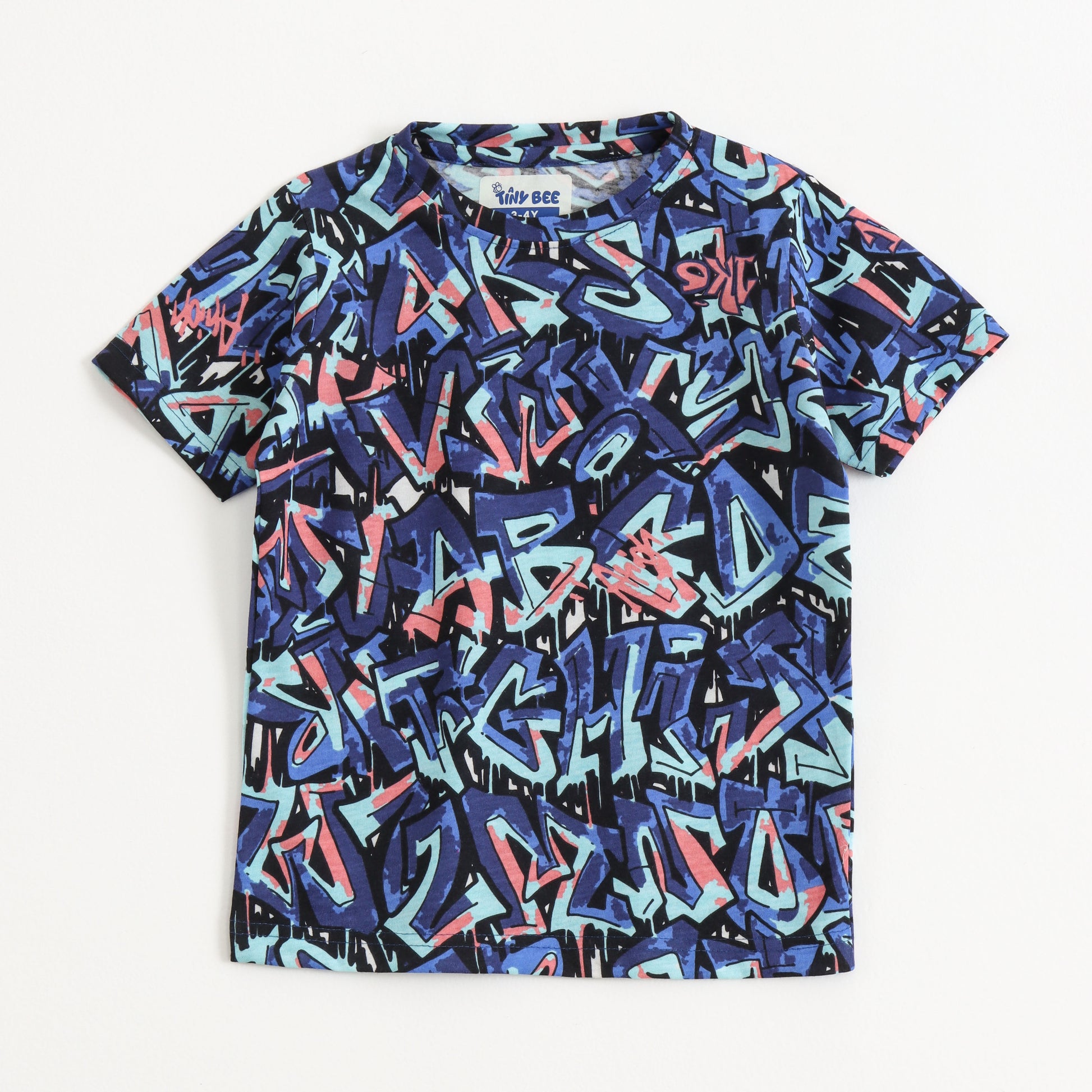 Neon Scribble Shorts Set (Unisex) cotton kids shorts set - image 3