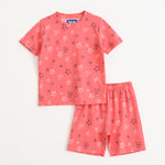 Coral Flutter Shorts Set (Unisex) cotton kids shorts set - image 1