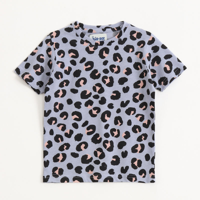 Snow Leopard Shorts Set (Unisex) cotton kids shorts set - image 3