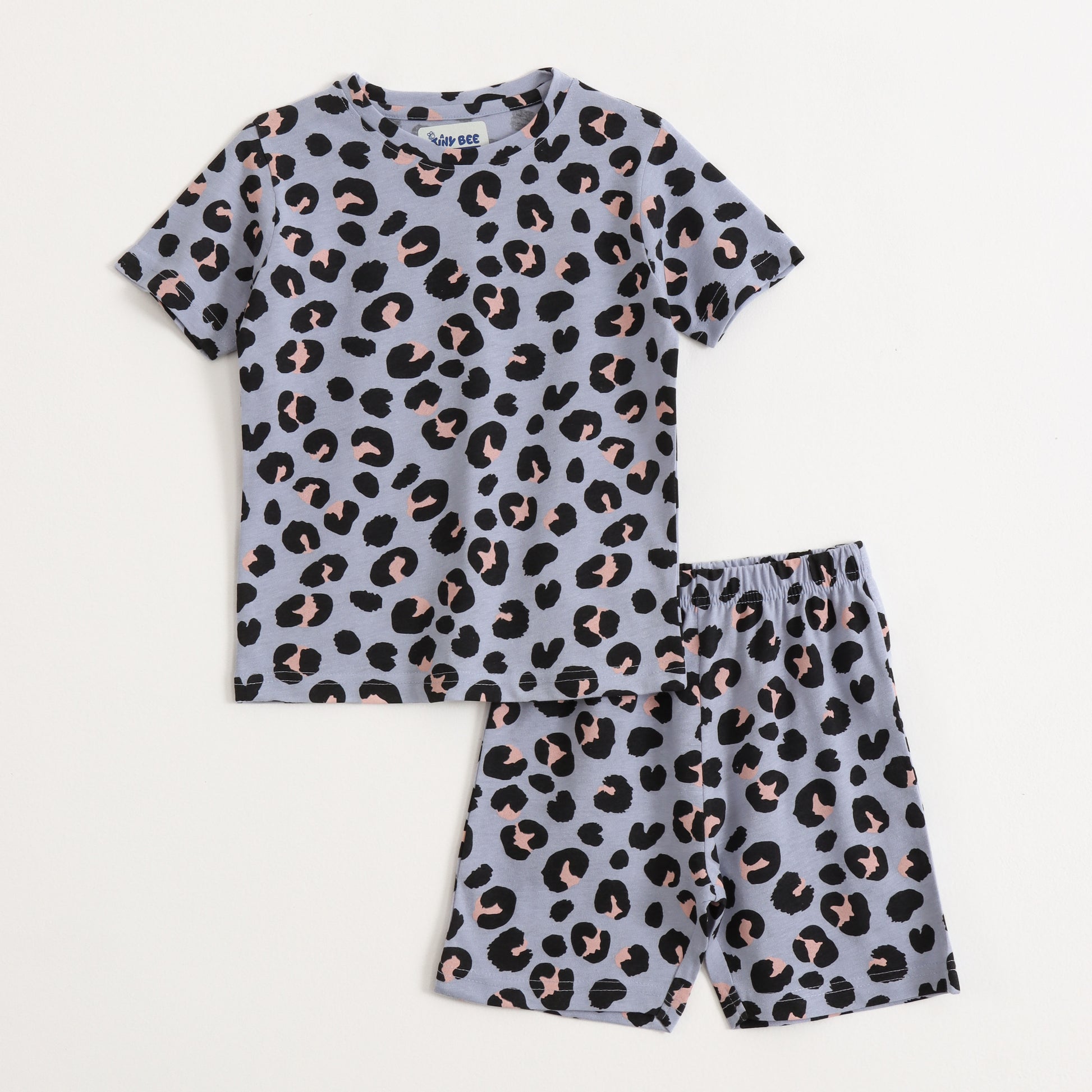 Snow Leopard Shorts Set (Unisex) cotton kids shorts set - image 1