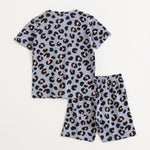 Snow Leopard Shorts Set (Unisex) cotton kids shorts set - image 2
