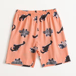 Peach Dino Roar Shorts Set (Unisex) cotton kids shorts set - image 4