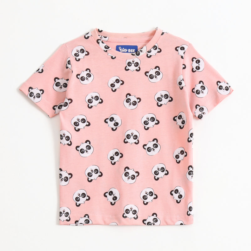 Panda Pop Shorts Set (Unisex) cotton kids shorts set - image 3