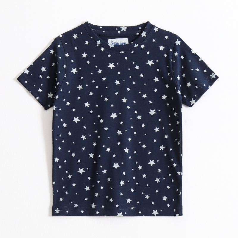 Navy Star Pop Shorts Set (Unisex) cotton kids shorts set - image 3
