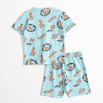 Dino Stamp Shorts Set (Unisex) cotton kids shorts set - image 2