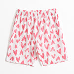 Pink Chevron Heart Shorts Set (Unisex) cotton kids shorts set - image 4