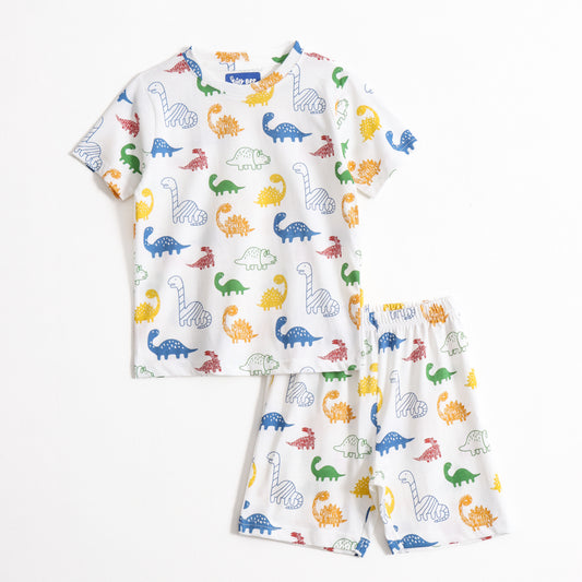 Dino Day Shorts Set (Unisex) cotton kids shorts set - image 1