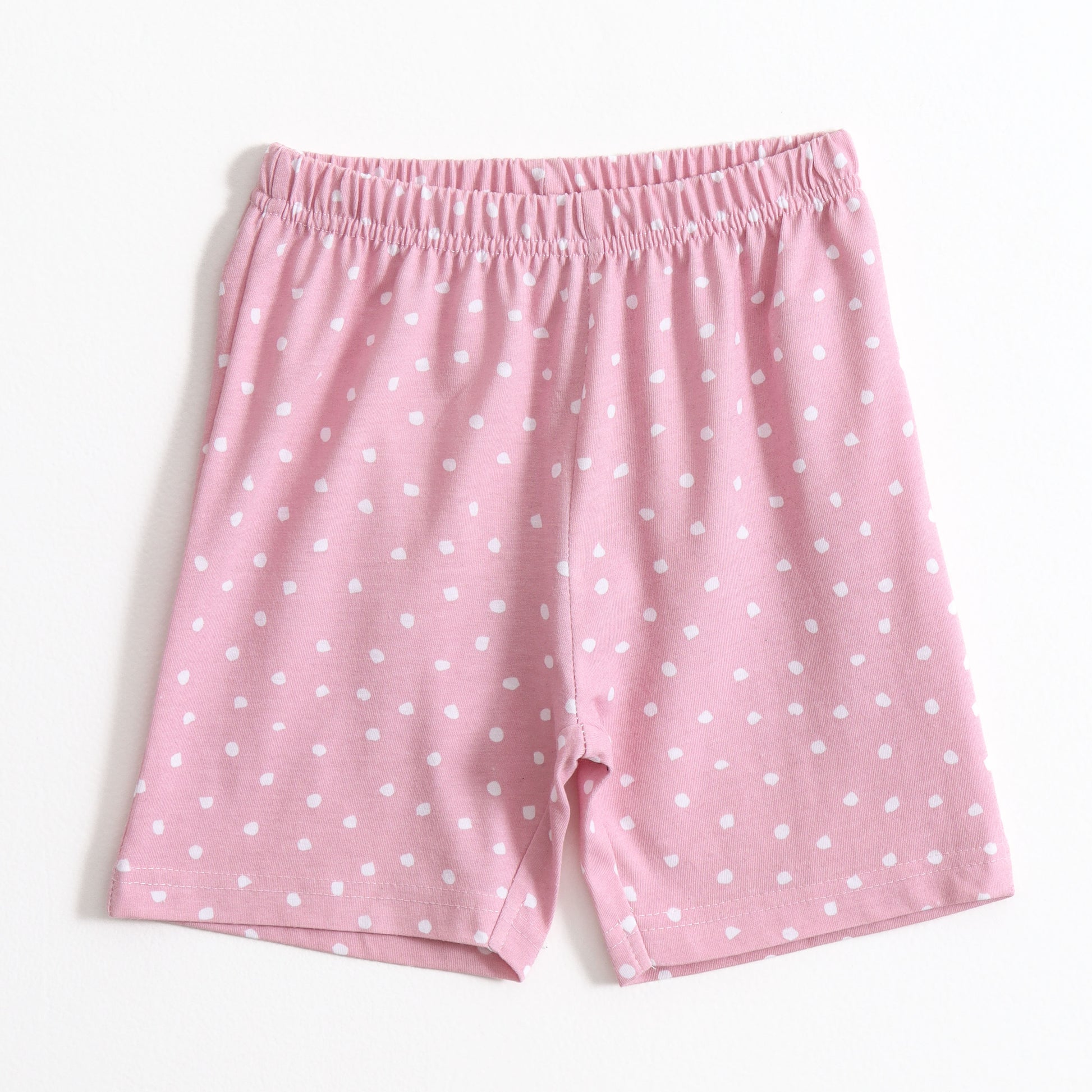 Blush Dot Shorts Set (Unisex) cotton kids shorts set - image 4