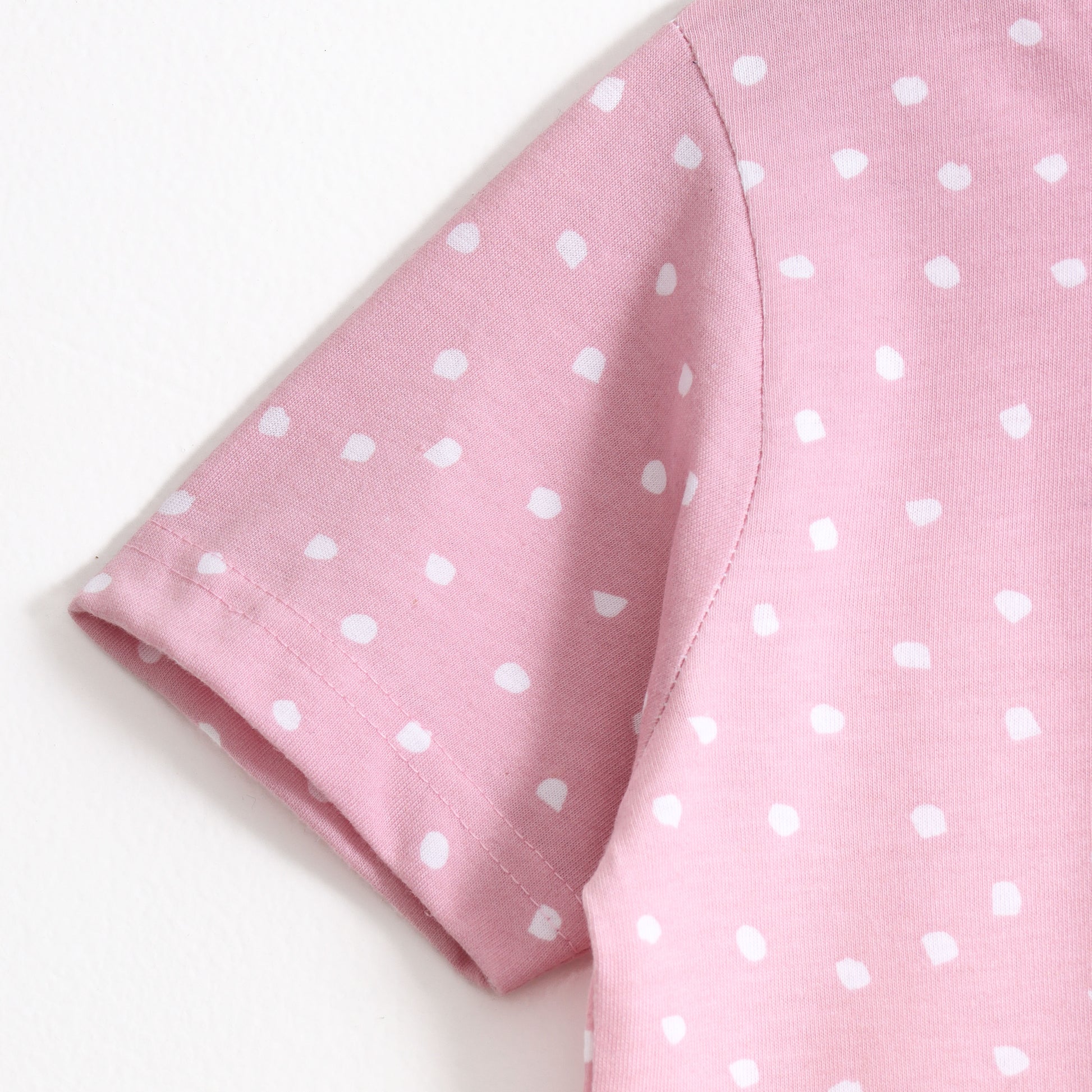 Blush Dot Shorts Set (Unisex) cotton kids shorts set - image 6