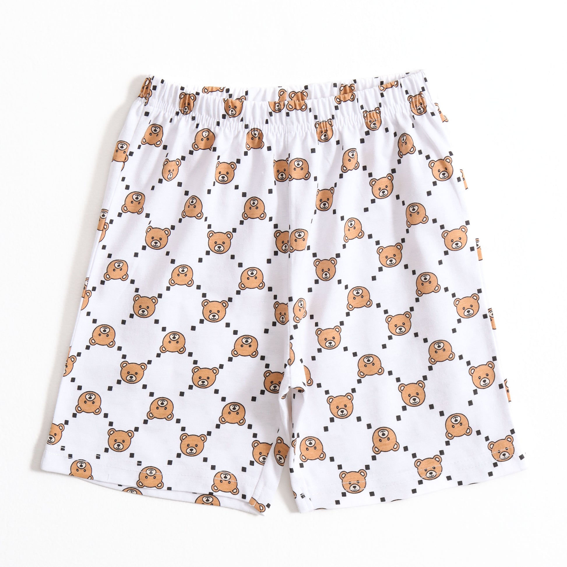 Teddy Check Shorts Set (Unisex) cotton kids shorts set - image 4