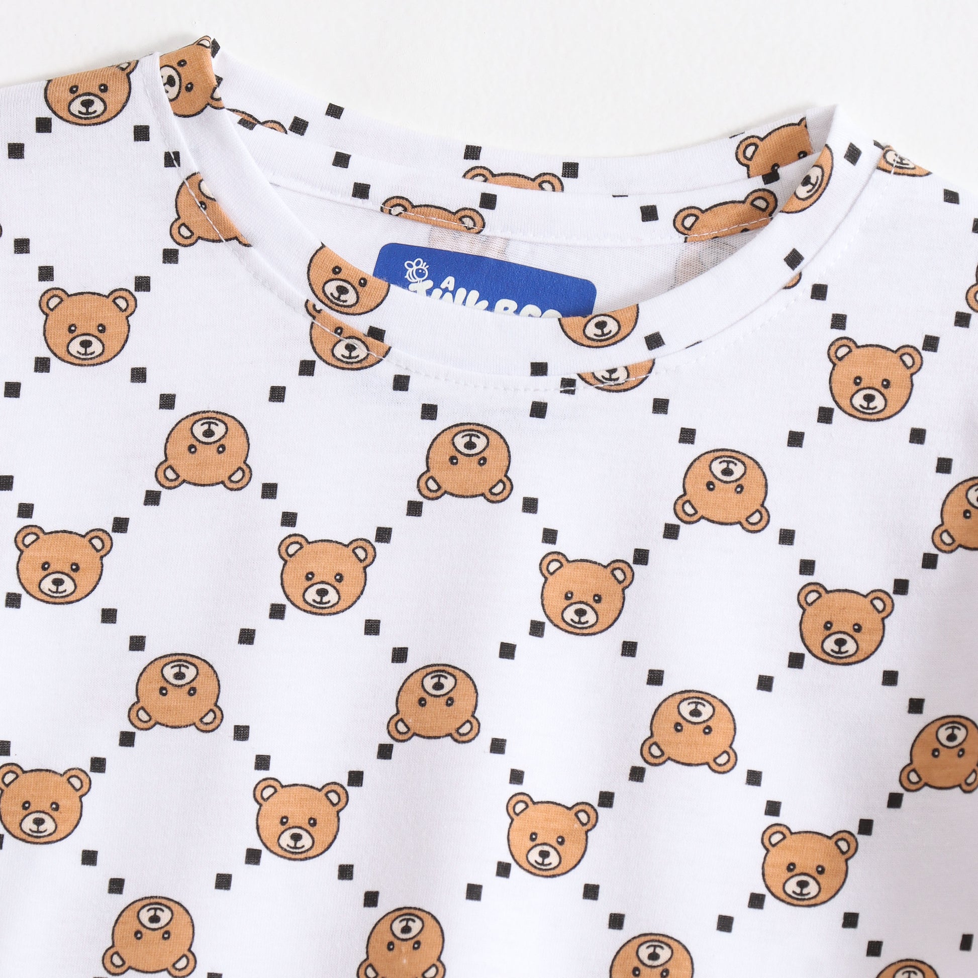 Teddy Check Shorts Set (Unisex) cotton kids shorts set - image 5