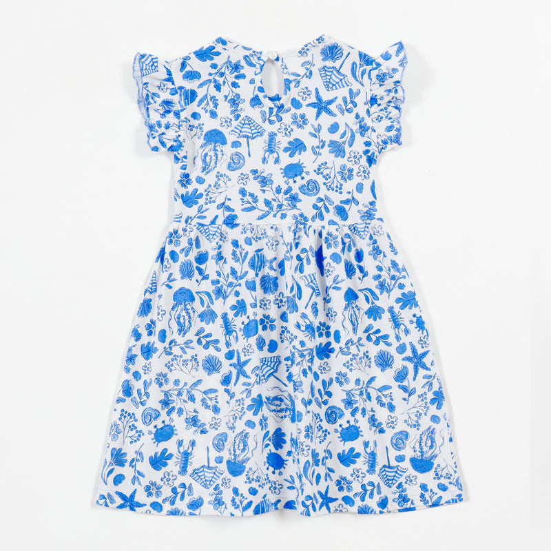 Seaside Doodle Girls Frock cotton girls frock - image 2