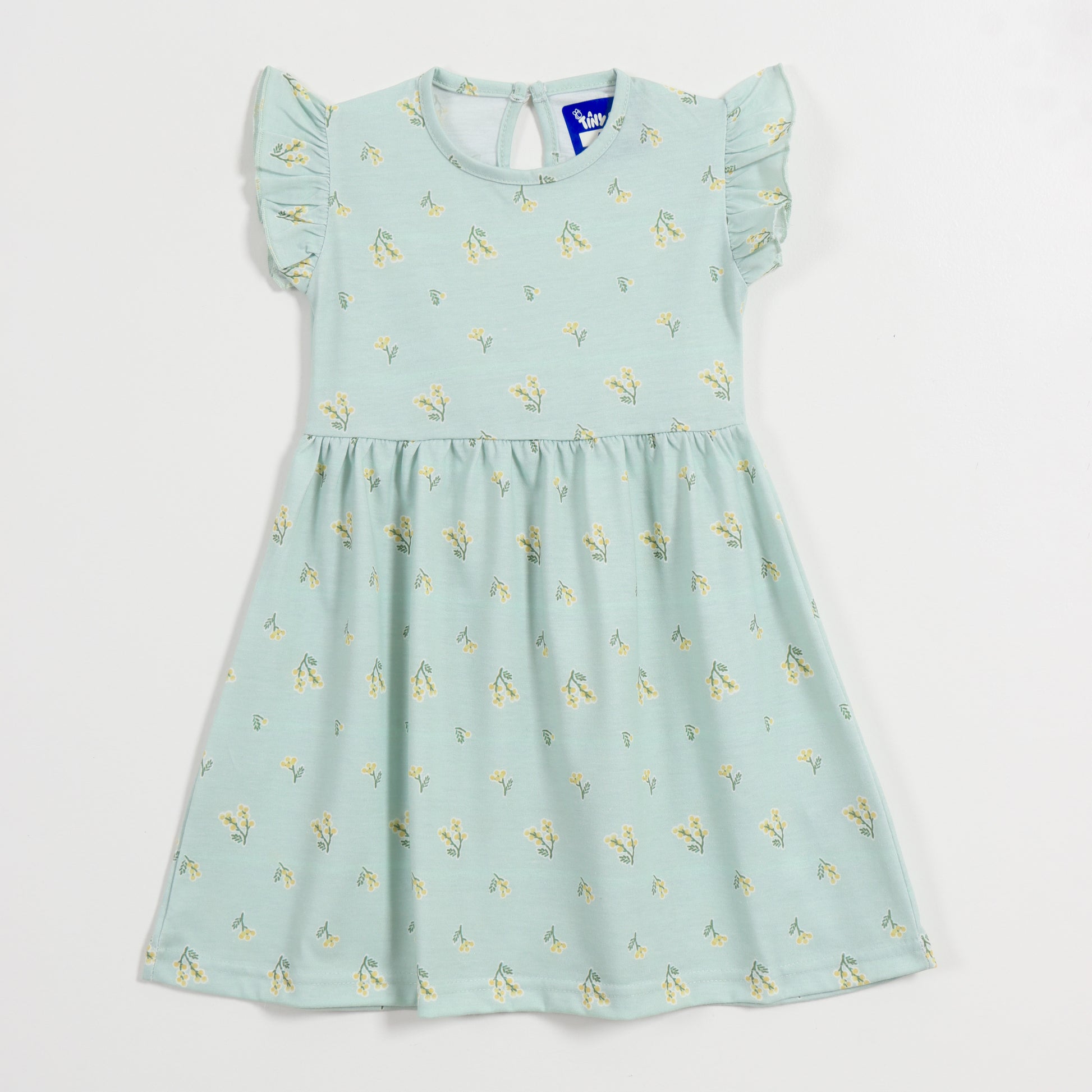 Sage Blossom Girls Frock cotton girls frock - image 1