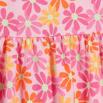 Pink Daisy Girls Frock cotton girls frock - image 4