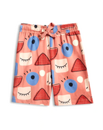 Abstract Faces Unisex Shorts Set styled on child — A Tiny Bee kidswear