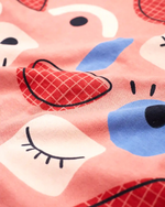 Abstract Faces Unisex Shorts Set unisex kidswear — back view | A Tiny Bee